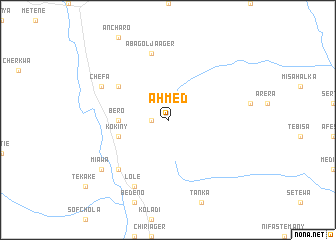 map of Āhmed