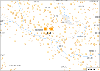 map of Ahmići