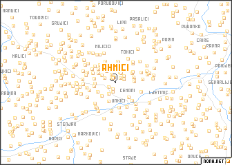 map of Ahmići