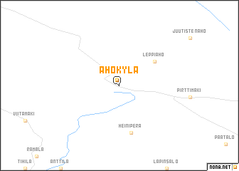 map of Ahokylä