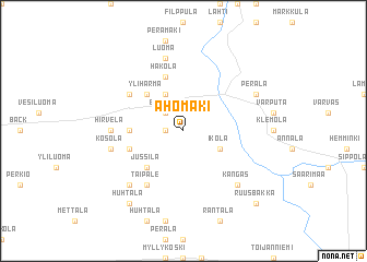 map of Ahomäki