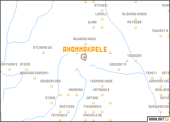 map of Ahomma Kpélé