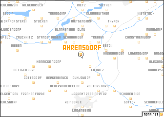 map of Ahrensdorf