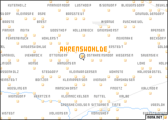 map of Ahrenswohlde