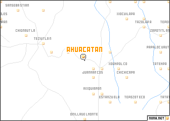 map of Ahuacatán