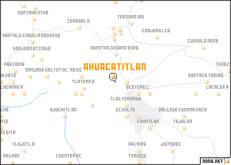 map of Ahuacatitlán