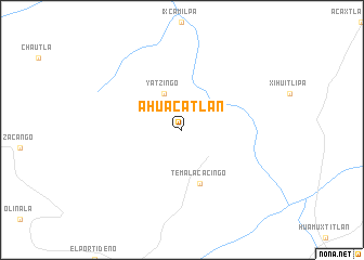 map of Ahuacatlán
