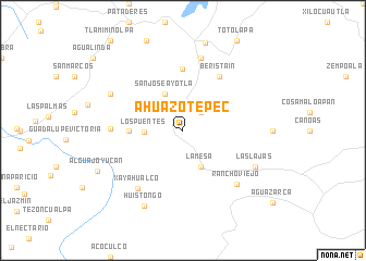 map of Ahuazotepec