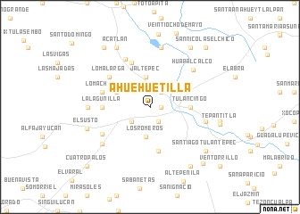 map of Ahuehuetilla