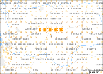 map of Ahugammana