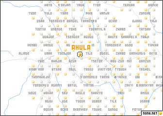 map of Ahula