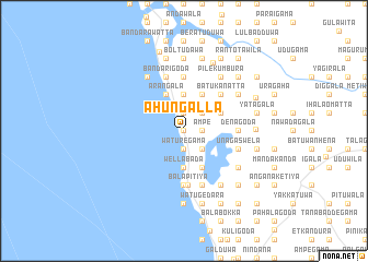 map of Ahungalla