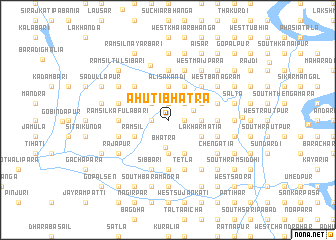 map of Ahuti Bhātra