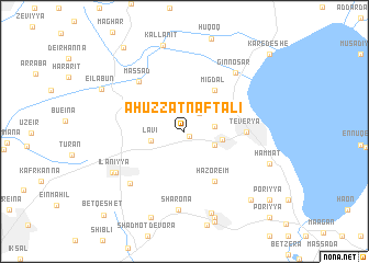 map of Aẖuzzat Naftali