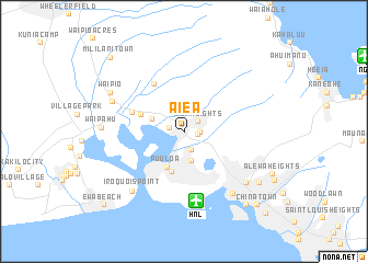 map of Aiea