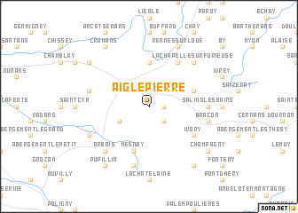 map of Aiglepierre