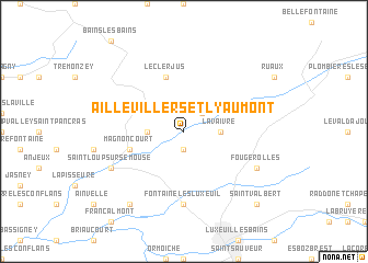 map of Aillevillers-et-Lyaumont