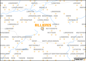 map of Aillières