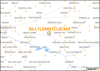 map of Ailly-le-Haut-Clocher