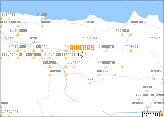 map of Aḯmonas