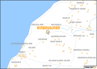 map of Aïn Boudinar