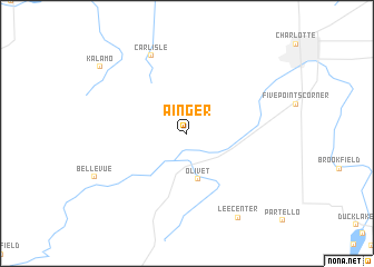 map of Ainger