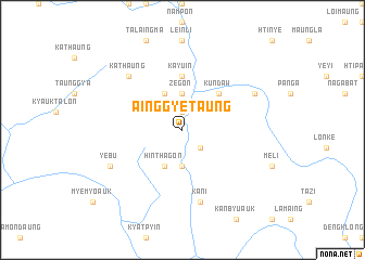 map of Ainggye Taung