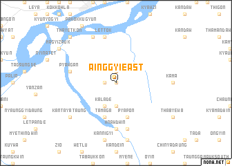 map of Ainggyi East