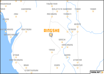map of Aingshe