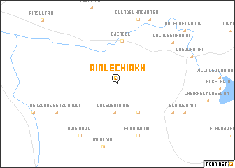 map of ʼAïn Lechiakh