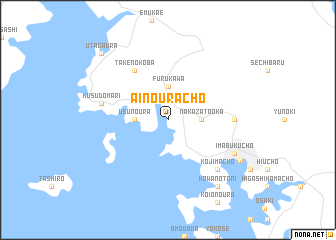 map of Ainourachō