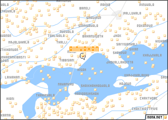 map of Ain Wāhan