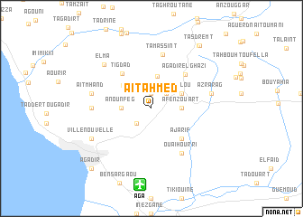 map of Aït Ahmed