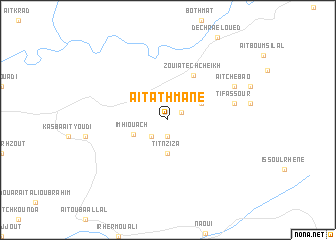 map of Aït Athmane