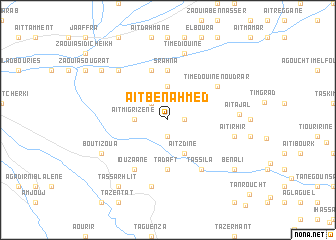 map of Aït Ben Ahmed