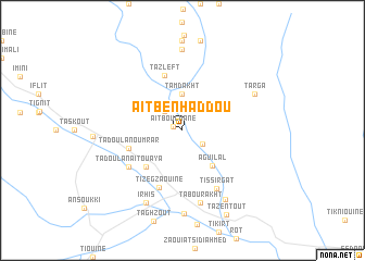 map of Aït Ben Haddou