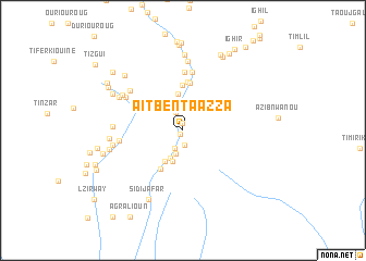 map of Aït Ben Taʼazza