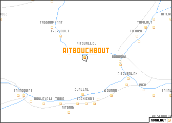 map of Aït Bouchbout