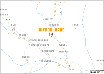 map of Aït Boulmane