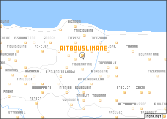 map of Aït Bou Slimane