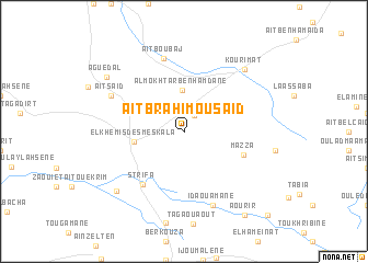 map of Aït Brahim Ou Saïd