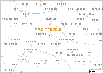 map of Aït Faraji