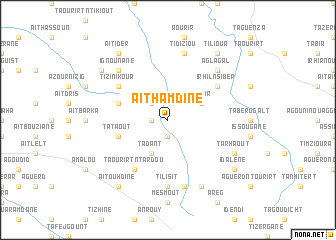 map of Aït Hamdine