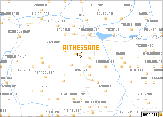 map of Aït Hessane