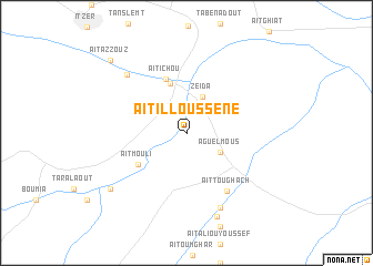 map of Aït Illoussene