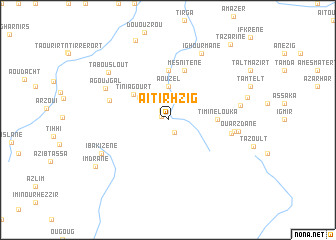 map of Aït Irhzig