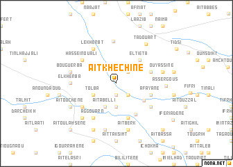 map of Aït Khechine