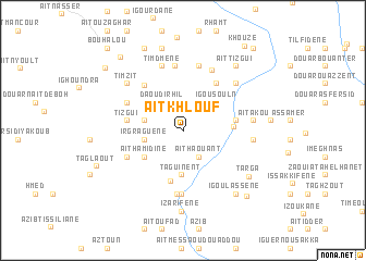 map of Aït Khlouf