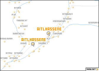 map of Aït Lhassene