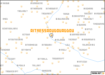 map of Aït Messaoud Ou Addou